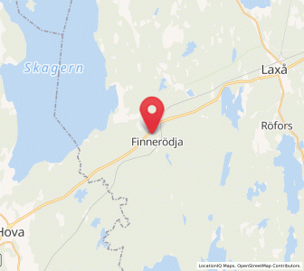 Map of Finnerödja, Örebro