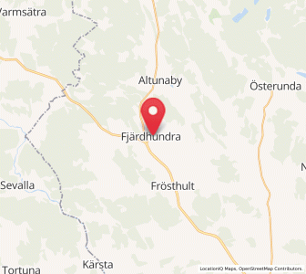 Map of Fjärdhundra, Uppsala