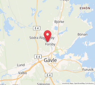 Map of Forsby, Gävleborg