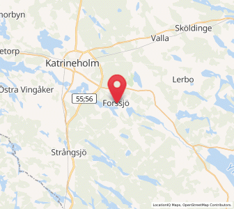 Map of Forssjö, Södermanland