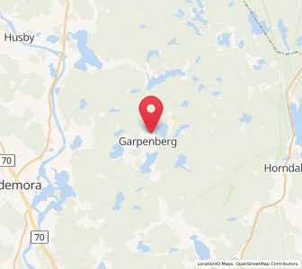 Map of Garpenberg, Dalarna