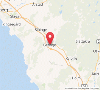 Map of Getinge, Halland