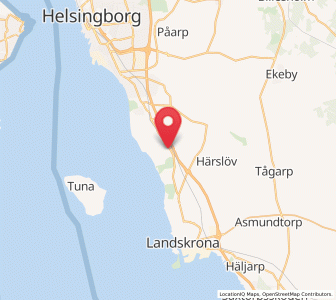 Map of Glumslöv, Skåne