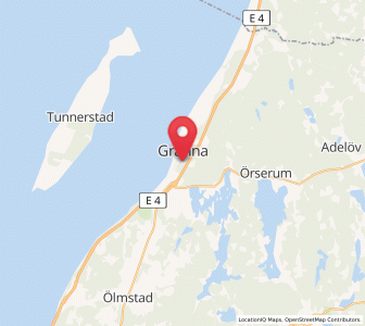 Map of Gränna, Jönköping