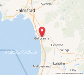 Map of Gullbranna, Halland