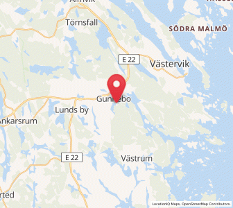 Map of Gunnebo, Kalmar