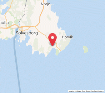 Map of Hällevik, Blekinge