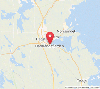 Map of Hamrångefjärden, Gävleborg