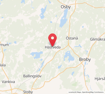 Map of Hästveda, Skåne