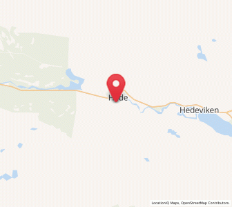 Map of Hede, Jämtland