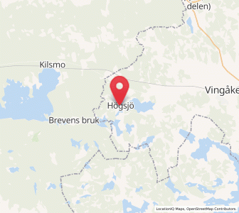 Map of Högsjö, Södermanland