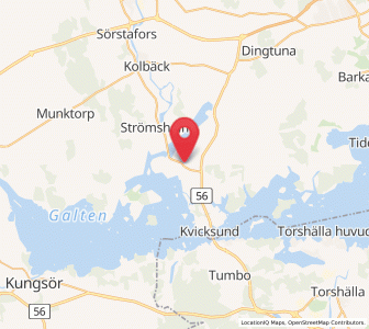 Map of Horn, Västmanland