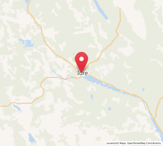 Map of Idre, Dalarna