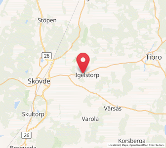 Map of Igelstorp, Västra Götaland