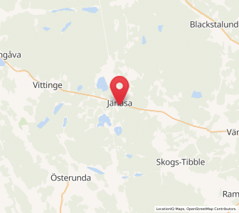 Map of Järlåsa, Uppsala