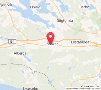 Map of Jönåker, Södermanland