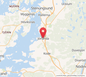 Map of Jörlanda, Västra Götaland