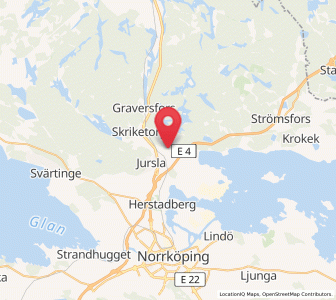 Map of Jursla, Östergötland