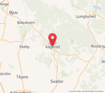 Map of Kågeröd, Skåne