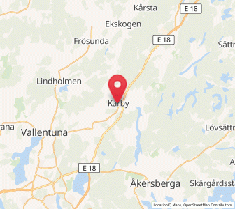 Map of Karby, Stockholm