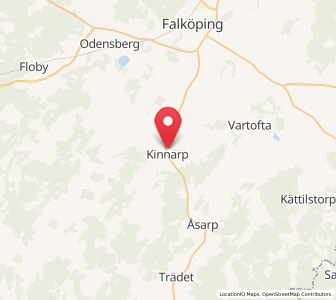Map of Kinnarp, Västra Götaland