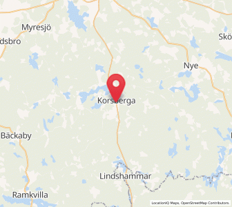 Map of Korsberga, Jönköping