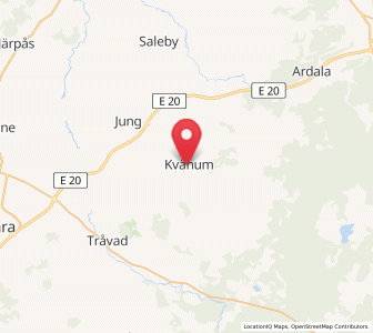 Map of Kvänum, Västra Götaland