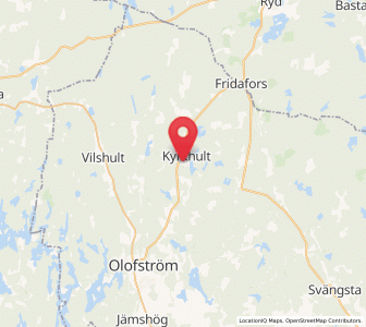 Map of Kyrkhult, Blekinge
