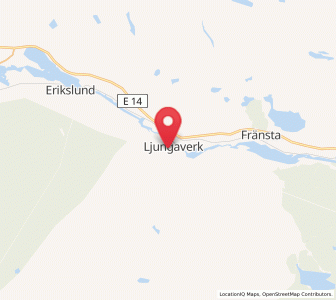 Map of Ljungaverk, Västernorrland