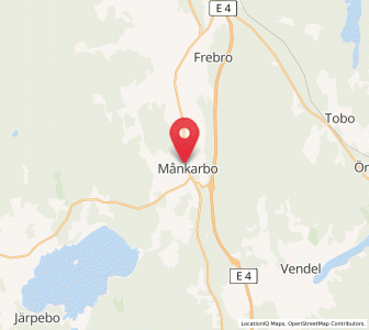 Map of Månkarbo, Uppsala
