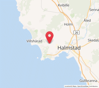 Map of Mjällby, Halland