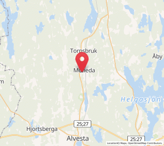 Map of Moheda, Kronoberg