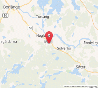 Map of Mora, Dalarna