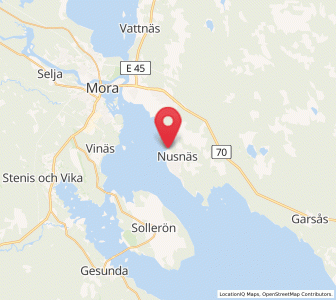 Map of Nusnäs, Dalarna