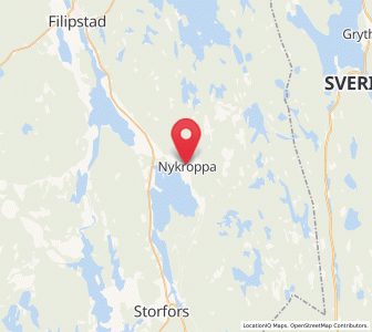Map of Nykroppa, Värmland