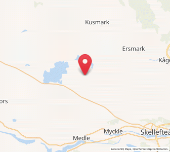 Map of Nyland, Västerbotten