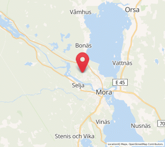Map of Östnor, Dalarna