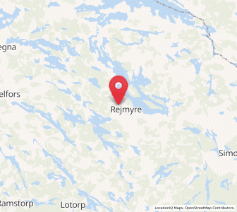 Map of Rejmyre, Östergötland