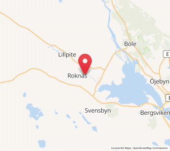 Map of Roknäs, Norrbotten