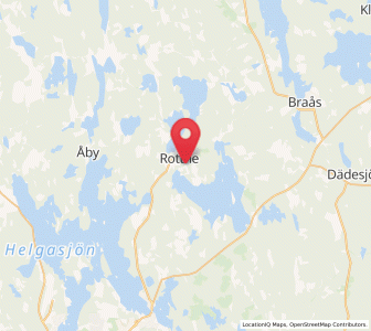 Map of Rottne, Kronoberg