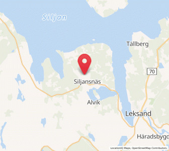 Map of Siljansnäs, Dalarna