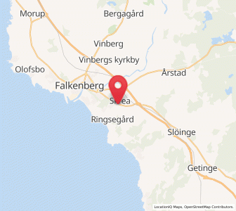 Map of Skrea, Halland