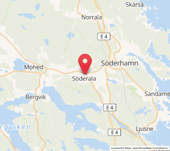 Map of Söderala, Gävleborg