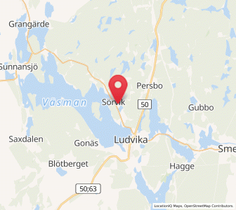 Map of Sörvik, Dalarna