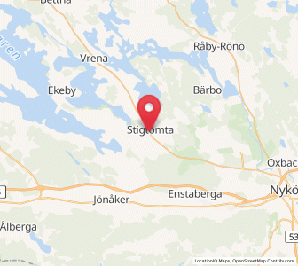 Map of Stigtomta, Södermanland