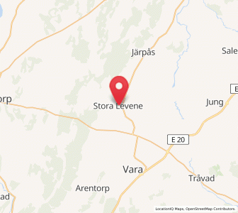Map of Stora Levene, Västra Götaland