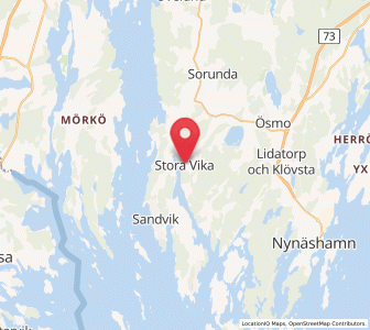 Map of Stora Vika, Stockholm