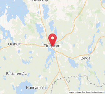 Map of Tingsryd, Kronoberg