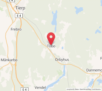 Map of Tobo, Uppsala