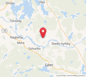 Map of Tomtebo, Dalarna